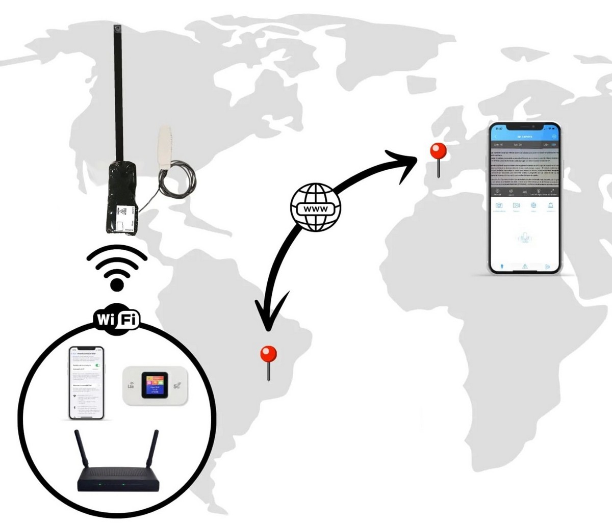 cameră wifi pentru a viziona textul camerei studentului de examen